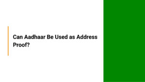 Address proof adhar
