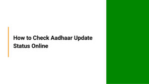 Check adhar update status