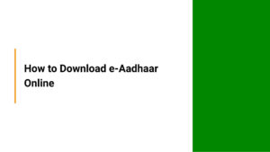 How to download e adhar