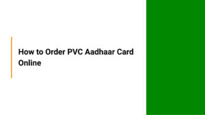Order pvc adhar card